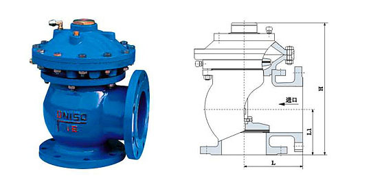 JM744X隔膜快開排泥閥外形尺寸圖